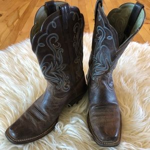 Ariat leather cowgirl boots